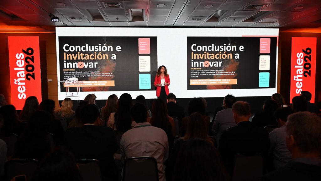 Andrea Halabi, directora de Pedidos Ya Market, en Señales 2026 organizado por ICARE